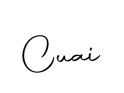 You should practise on your own different ways (Autography-DOLnW) to write your name (Cuai) in signature. don't let someone else do it for you. Cuai signature style 10 images and pictures png