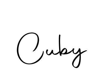 You should practise on your own different ways (Autography-DOLnW) to write your name (Cuby) in signature. don't let someone else do it for you. Cuby signature style 10 images and pictures png