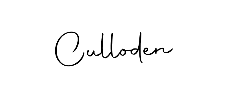 Use a signature maker to create a handwritten signature online. With this signature software, you can design (Autography-DOLnW) your own signature for name Culloden. Culloden signature style 10 images and pictures png