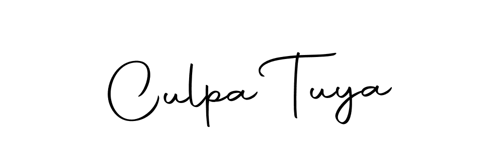 Create a beautiful signature design for name Culpa Tuya. With this signature (Autography-DOLnW) fonts, you can make a handwritten signature for free. Culpa Tuya signature style 10 images and pictures png