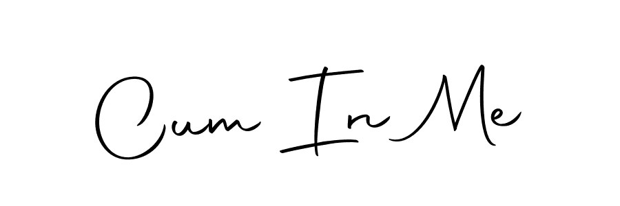 The best way (Autography-DOLnW) to make a short signature is to pick only two or three words in your name. The name Cum In Me include a total of six letters. For converting this name. Cum In Me signature style 10 images and pictures png