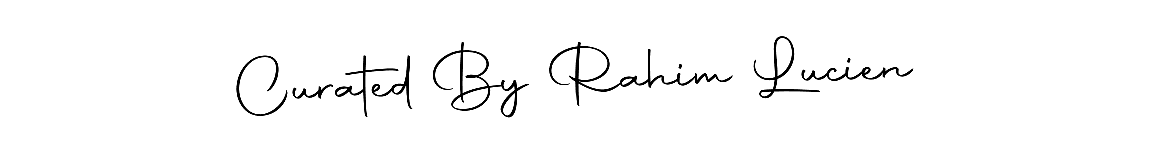 The best way (Autography-DOLnW) to make a short signature is to pick only two or three words in your name. The name Curated By Rahim Lucien include a total of six letters. For converting this name. Curated By Rahim Lucien signature style 10 images and pictures png