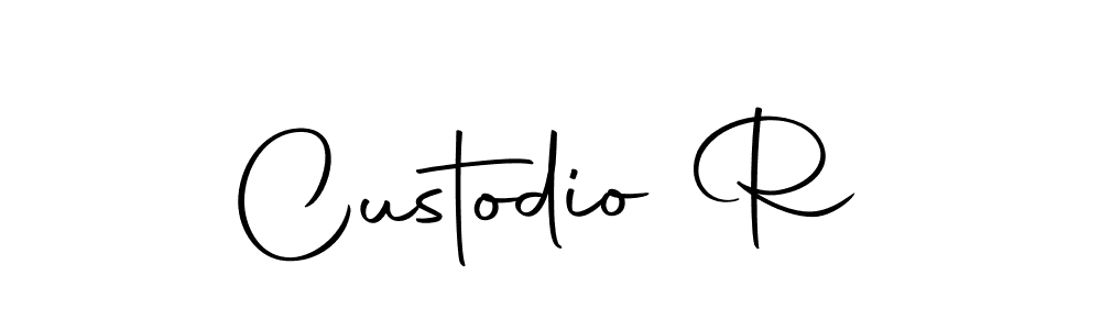 Use a signature maker to create a handwritten signature online. With this signature software, you can design (Autography-DOLnW) your own signature for name Custodio R. Custodio R signature style 10 images and pictures png