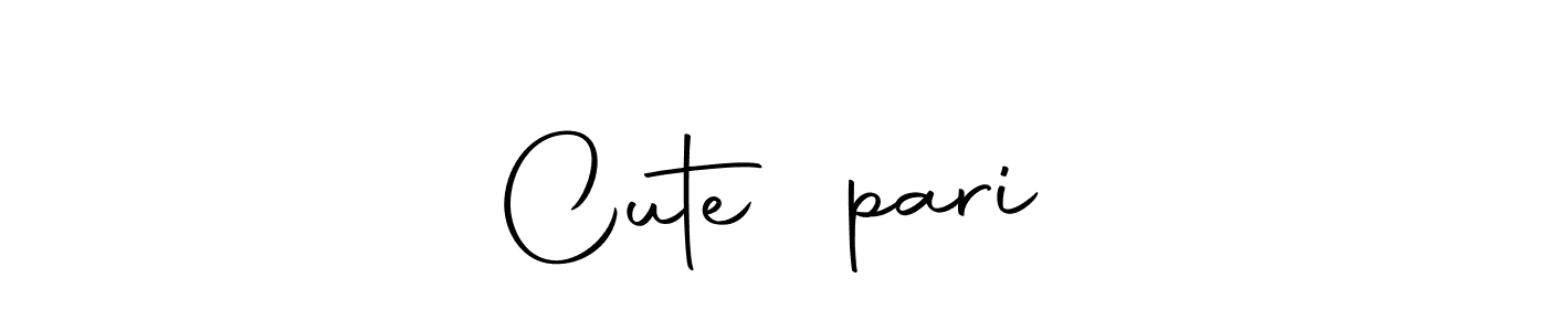 Make a beautiful signature design for name Cute❤️pari. Use this online signature maker to create a handwritten signature for free. Cute❤️pari signature style 10 images and pictures png