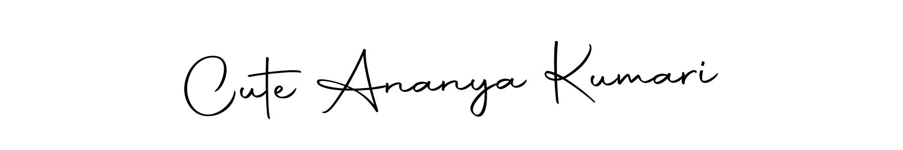 Make a beautiful signature design for name Cute Ananya Kumari. With this signature (Autography-DOLnW) style, you can create a handwritten signature for free. Cute Ananya Kumari signature style 10 images and pictures png
