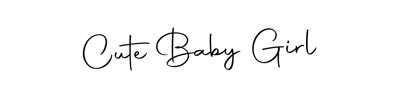 Cute Baby Girl stylish signature style. Best Handwritten Sign (Autography-DOLnW) for my name. Handwritten Signature Collection Ideas for my name Cute Baby Girl. Cute Baby Girl signature style 10 images and pictures png