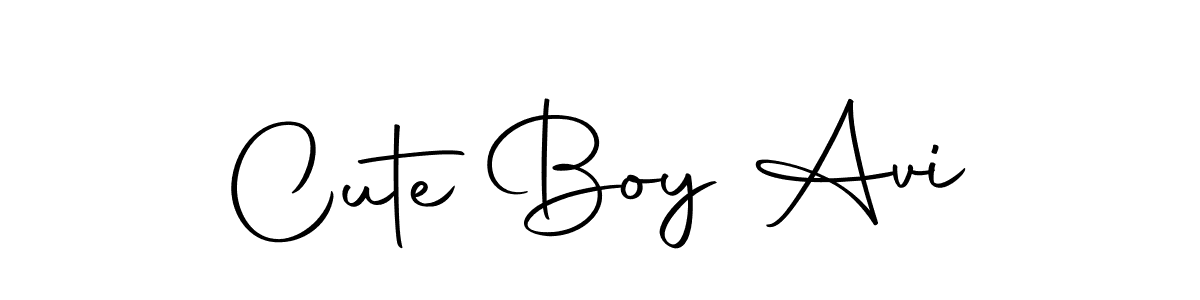 Create a beautiful signature design for name Cute Boy Avi. With this signature (Autography-DOLnW) fonts, you can make a handwritten signature for free. Cute Boy Avi signature style 10 images and pictures png