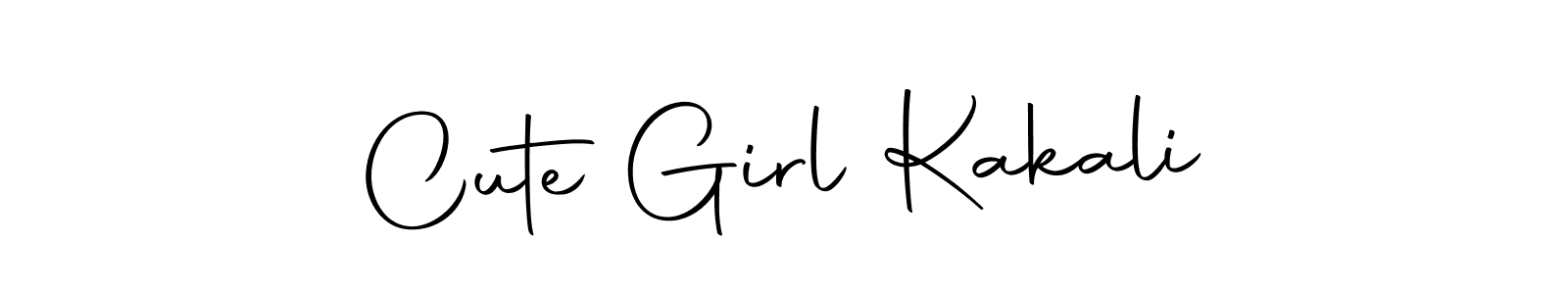 Make a beautiful signature design for name Cute Girl Kakali. With this signature (Autography-DOLnW) style, you can create a handwritten signature for free. Cute Girl Kakali signature style 10 images and pictures png