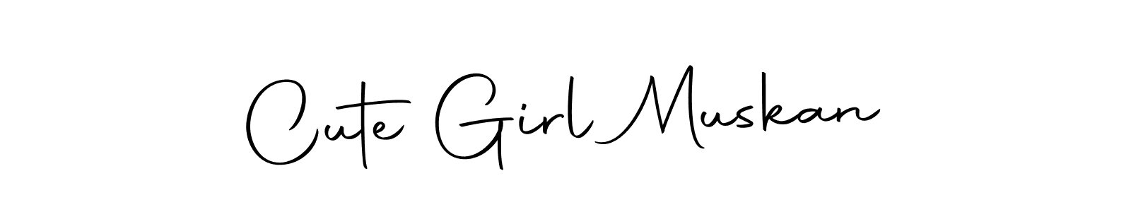 Create a beautiful signature design for name Cute Girl Muskan. With this signature (Autography-DOLnW) fonts, you can make a handwritten signature for free. Cute Girl Muskan signature style 10 images and pictures png