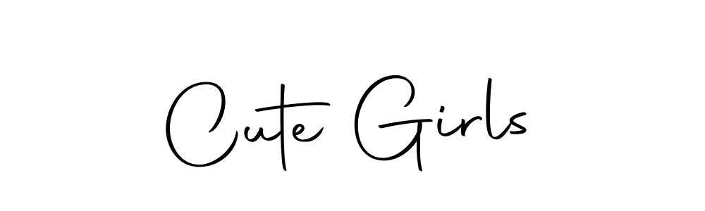 Use a signature maker to create a handwritten signature online. With this signature software, you can design (Autography-DOLnW) your own signature for name Cute Girls. Cute Girls signature style 10 images and pictures png