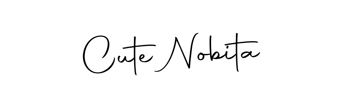 Make a beautiful signature design for name Cute Nobita. With this signature (Autography-DOLnW) style, you can create a handwritten signature for free. Cute Nobita signature style 10 images and pictures png