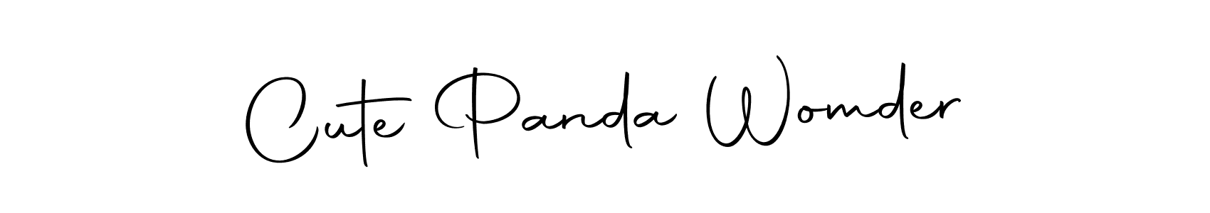 Cute Panda Womder stylish signature style. Best Handwritten Sign (Autography-DOLnW) for my name. Handwritten Signature Collection Ideas for my name Cute Panda Womder. Cute Panda Womder signature style 10 images and pictures png