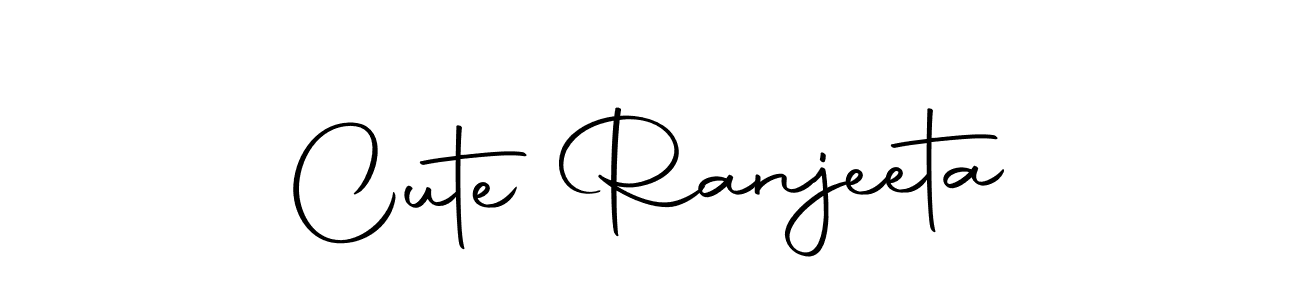 Make a beautiful signature design for name Cute Ranjeeta. With this signature (Autography-DOLnW) style, you can create a handwritten signature for free. Cute Ranjeeta signature style 10 images and pictures png