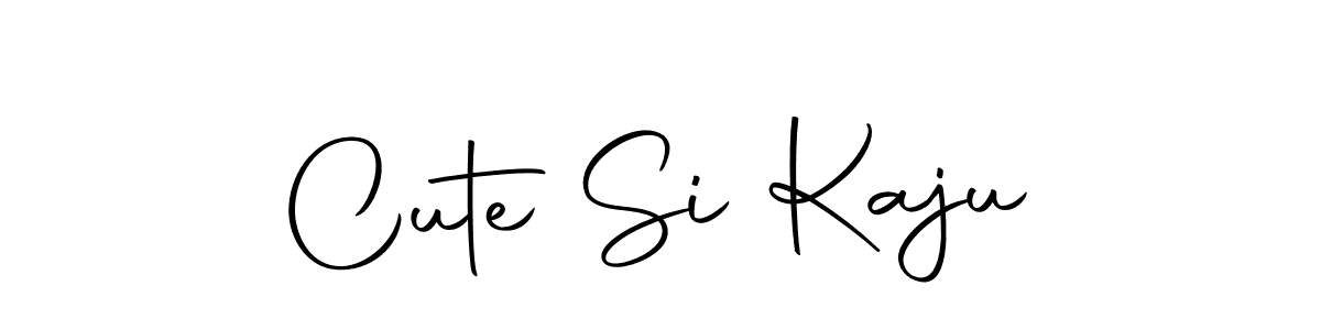 Use a signature maker to create a handwritten signature online. With this signature software, you can design (Autography-DOLnW) your own signature for name Cute Si Kaju. Cute Si Kaju signature style 10 images and pictures png