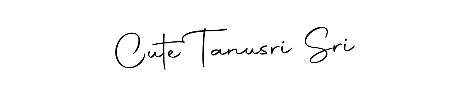 Make a short Cute Tanusri Sri signature style. Manage your documents anywhere anytime using Autography-DOLnW. Create and add eSignatures, submit forms, share and send files easily. Cute Tanusri Sri signature style 10 images and pictures png