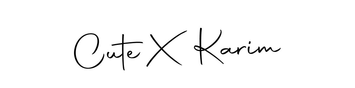 if you are searching for the best signature style for your name Cute X Karim. so please give up your signature search. here we have designed multiple signature styles  using Autography-DOLnW. Cute X Karim signature style 10 images and pictures png