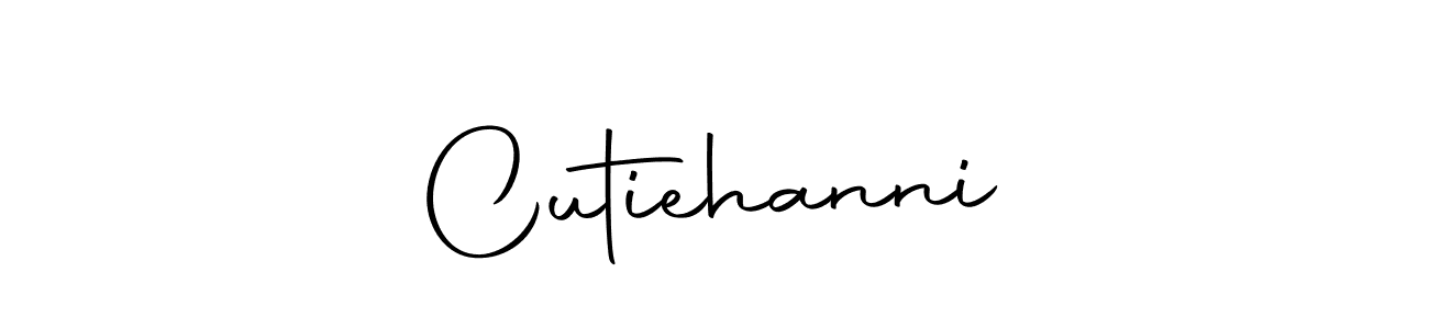 The best way (Autography-DOLnW) to make a short signature is to pick only two or three words in your name. The name Cutiehanni☆ include a total of six letters. For converting this name. Cutiehanni☆ signature style 10 images and pictures png