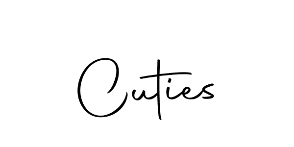 Design your own signature with our free online signature maker. With this signature software, you can create a handwritten (Autography-DOLnW) signature for name Cuties. Cuties signature style 10 images and pictures png