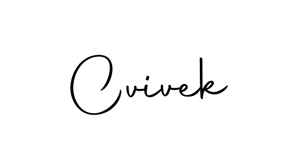 Use a signature maker to create a handwritten signature online. With this signature software, you can design (Autography-DOLnW) your own signature for name Cvivek. Cvivek signature style 10 images and pictures png