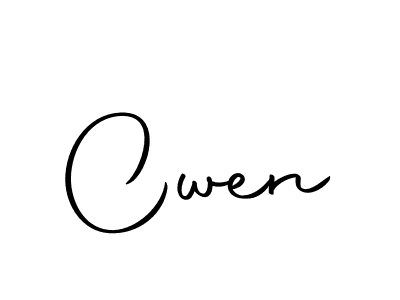Make a beautiful signature design for name Cwen. With this signature (Autography-DOLnW) style, you can create a handwritten signature for free. Cwen signature style 10 images and pictures png