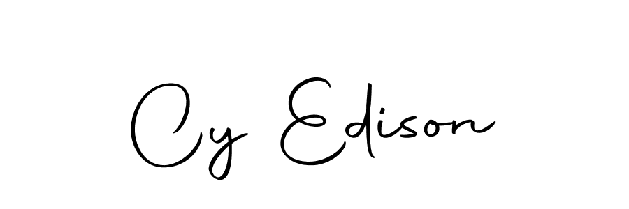 Use a signature maker to create a handwritten signature online. With this signature software, you can design (Autography-DOLnW) your own signature for name Cy Edison. Cy Edison signature style 10 images and pictures png