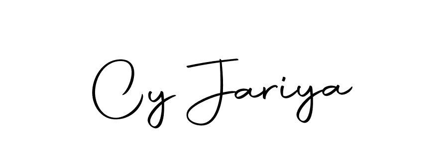 Use a signature maker to create a handwritten signature online. With this signature software, you can design (Autography-DOLnW) your own signature for name Cy Jariya. Cy Jariya signature style 10 images and pictures png