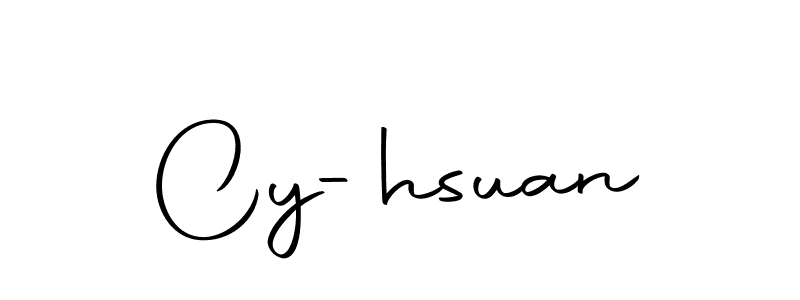 Create a beautiful signature design for name Cy-hsuan. With this signature (Autography-DOLnW) fonts, you can make a handwritten signature for free. Cy-hsuan signature style 10 images and pictures png