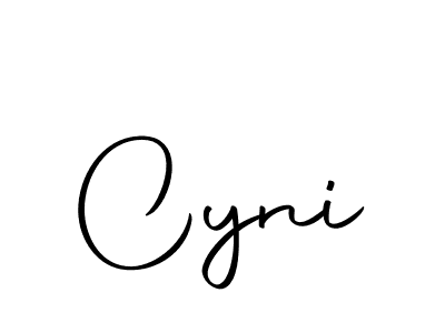 Cyni stylish signature style. Best Handwritten Sign (Autography-DOLnW) for my name. Handwritten Signature Collection Ideas for my name Cyni. Cyni signature style 10 images and pictures png