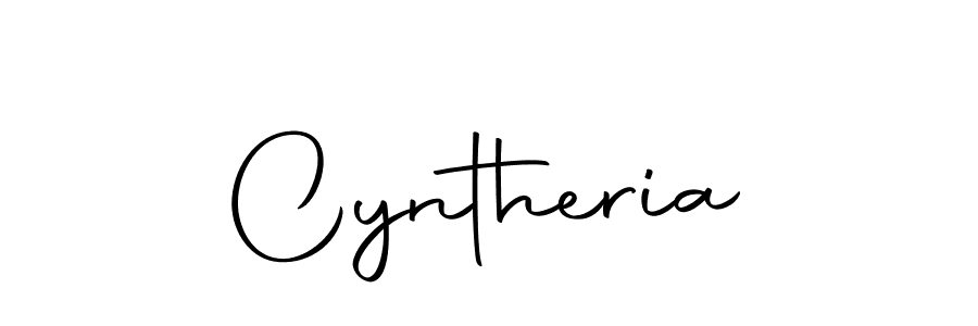 Create a beautiful signature design for name Cyntheria. With this signature (Autography-DOLnW) fonts, you can make a handwritten signature for free. Cyntheria signature style 10 images and pictures png