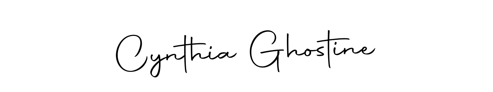 How to make Cynthia Ghostine name signature. Use Autography-DOLnW style for creating short signs online. This is the latest handwritten sign. Cynthia Ghostine signature style 10 images and pictures png