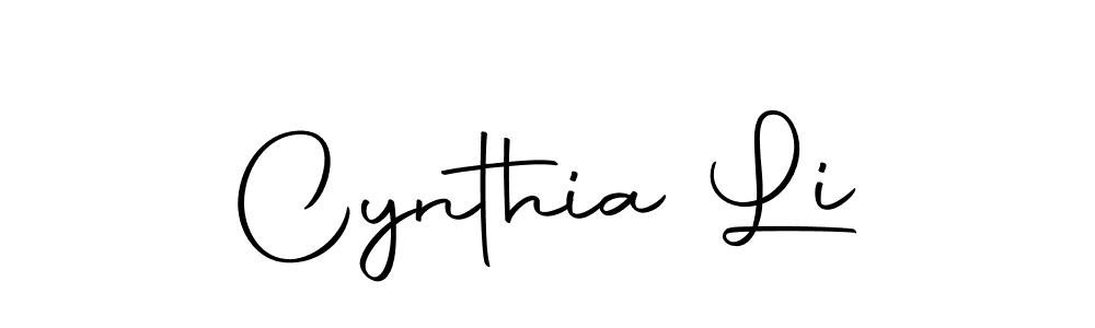 Create a beautiful signature design for name Cynthia Li. With this signature (Autography-DOLnW) fonts, you can make a handwritten signature for free. Cynthia Li signature style 10 images and pictures png