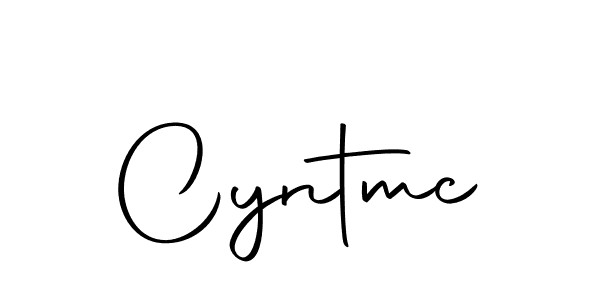 Create a beautiful signature design for name Cyntmc. With this signature (Autography-DOLnW) fonts, you can make a handwritten signature for free. Cyntmc signature style 10 images and pictures png