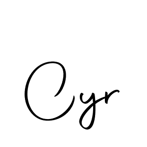 Cyr stylish signature style. Best Handwritten Sign (Autography-DOLnW) for my name. Handwritten Signature Collection Ideas for my name Cyr. Cyr signature style 10 images and pictures png