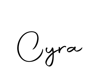 Similarly Autography-DOLnW is the best handwritten signature design. Signature creator online .You can use it as an online autograph creator for name Cyra. Cyra signature style 10 images and pictures png