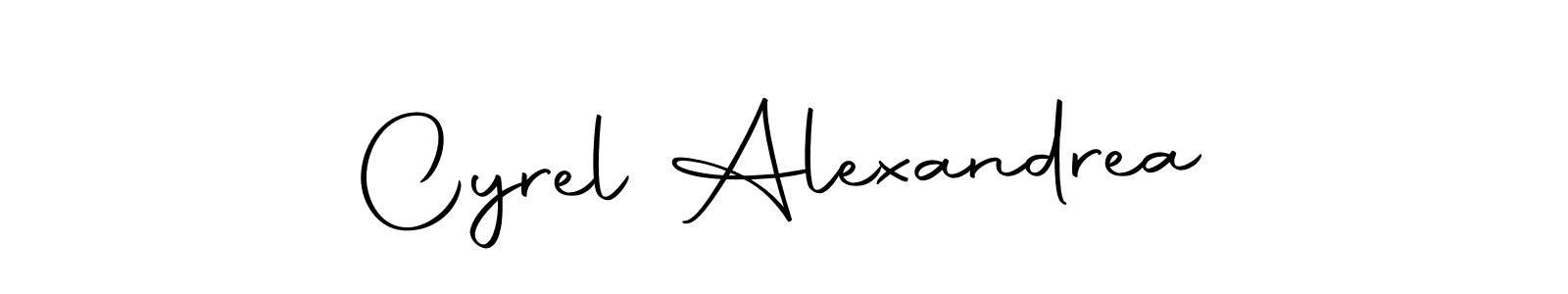 if you are searching for the best signature style for your name Cyrel Alexandrea. so please give up your signature search. here we have designed multiple signature styles  using Autography-DOLnW. Cyrel Alexandrea signature style 10 images and pictures png