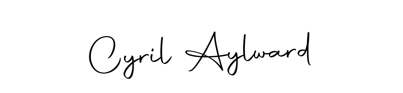 Design your own signature with our free online signature maker. With this signature software, you can create a handwritten (Autography-DOLnW) signature for name Cyril Aylward. Cyril Aylward signature style 10 images and pictures png