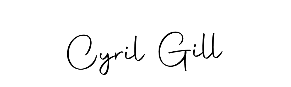 Create a beautiful signature design for name Cyril Gill. With this signature (Autography-DOLnW) fonts, you can make a handwritten signature for free. Cyril Gill signature style 10 images and pictures png