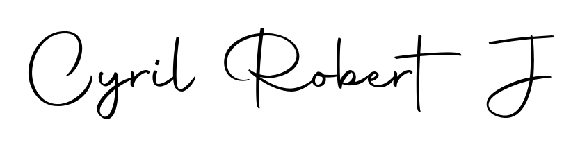 A modern signature idea for name Cyril Robert J using Autography-DOLnW font. Clean strokes and elegant curves make it stand out instantly. Cyril Robert J signature style 10 images and pictures png