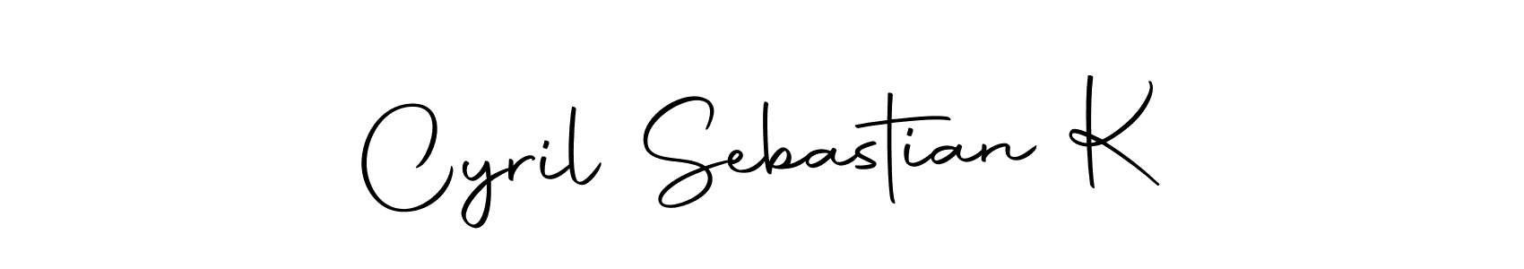 You can use this online signature creator to create a handwritten signature for the name Cyril Sebastian K. This is the best online autograph maker. Cyril Sebastian K signature style 10 images and pictures png