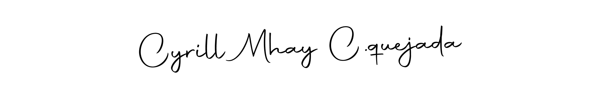 You can use this online signature creator to create a handwritten signature for the name Cyrill Mhay C.quejada. This is the best online autograph maker. Cyrill Mhay C.quejada signature style 10 images and pictures png