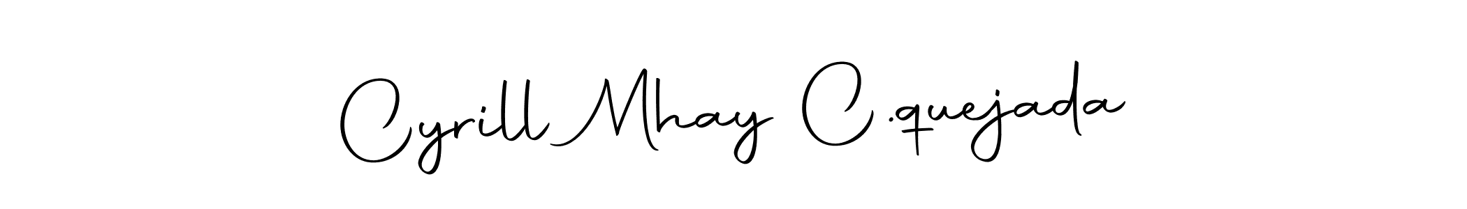 Use a signature maker to create a handwritten signature online. With this signature software, you can design (Autography-DOLnW) your own signature for name Cyrill Mhay C.quejada. Cyrill Mhay C.quejada signature style 10 images and pictures png