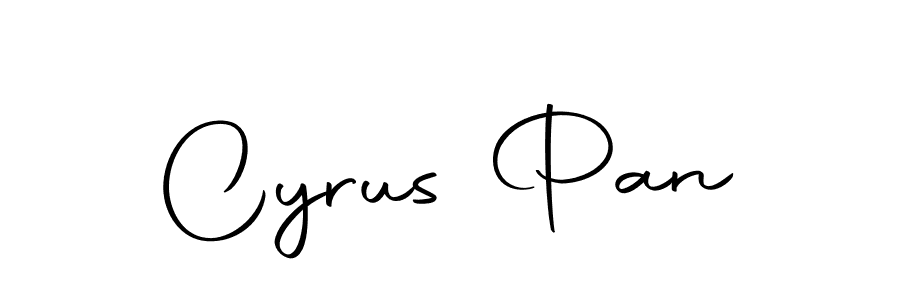Design your own signature with our free online signature maker. With this signature software, you can create a handwritten (Autography-DOLnW) signature for name Cyrus Pan. Cyrus Pan signature style 10 images and pictures png