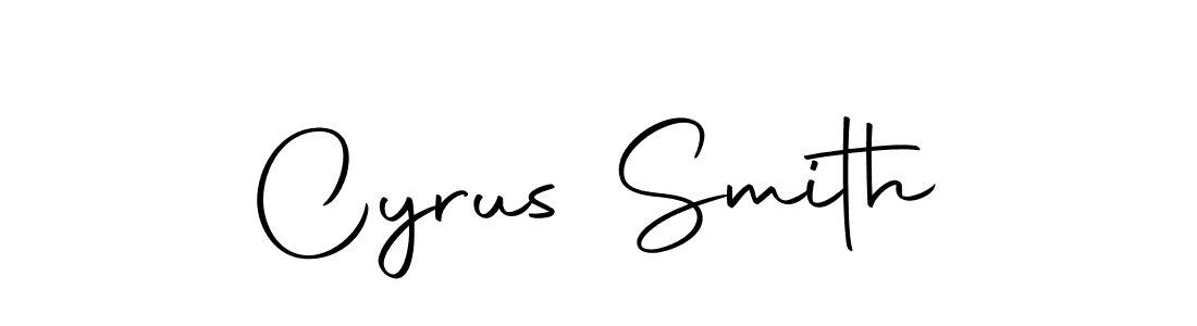 How to make Cyrus Smith name signature. Use Autography-DOLnW style for creating short signs online. This is the latest handwritten sign. Cyrus Smith signature style 10 images and pictures png