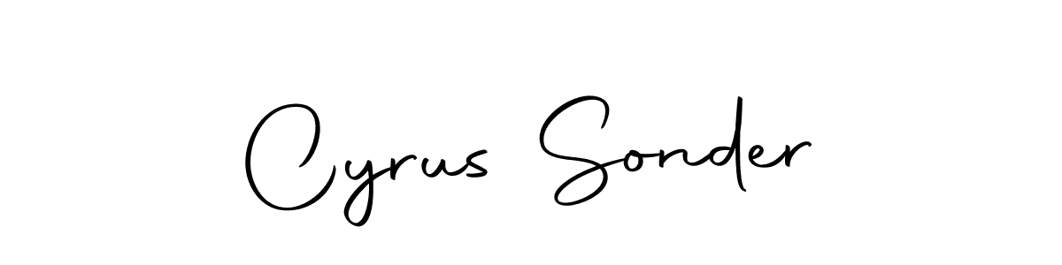 Create a beautiful signature design for name Cyrus Sonder. With this signature (Autography-DOLnW) fonts, you can make a handwritten signature for free. Cyrus Sonder signature style 10 images and pictures png