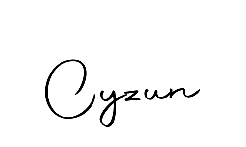 Create a beautiful signature design for name Cyzun. With this signature (Autography-DOLnW) fonts, you can make a handwritten signature for free. Cyzun signature style 10 images and pictures png