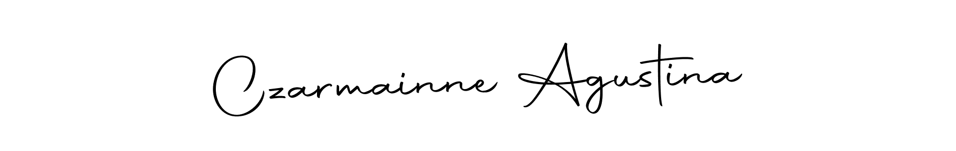 How to make Czarmainne Agustina signature? Autography-DOLnW is a professional autograph style. Create handwritten signature for Czarmainne Agustina name. Czarmainne Agustina signature style 10 images and pictures png