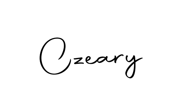 Use a signature maker to create a handwritten signature online. With this signature software, you can design (Autography-DOLnW) your own signature for name Czeary. Czeary signature style 10 images and pictures png