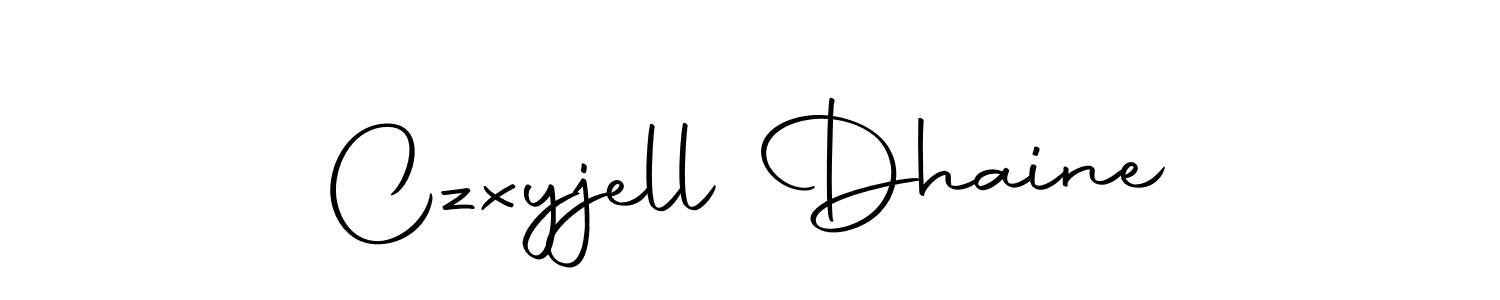 Make a beautiful signature design for name Czxyjell Dhaine. Use this online signature maker to create a handwritten signature for free. Czxyjell Dhaine signature style 10 images and pictures png