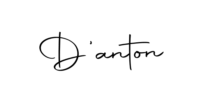 How to make D'anton signature? Autography-DOLnW is a professional autograph style. Create handwritten signature for D'anton name. D'anton signature style 10 images and pictures png