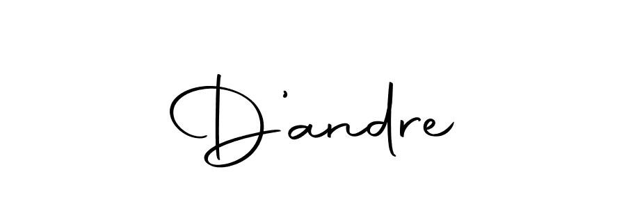 Create a beautiful signature design for name D’andre. With this signature (Autography-DOLnW) fonts, you can make a handwritten signature for free. D’andre signature style 10 images and pictures png